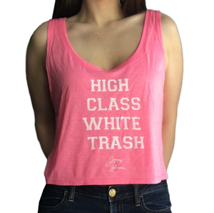 Tank Top Pink- High Class White Trash